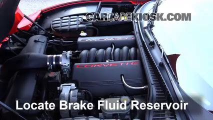 2002 Chevrolet Corvette 5.7L V8 Convertible Brake Fluid Check Fluid Level